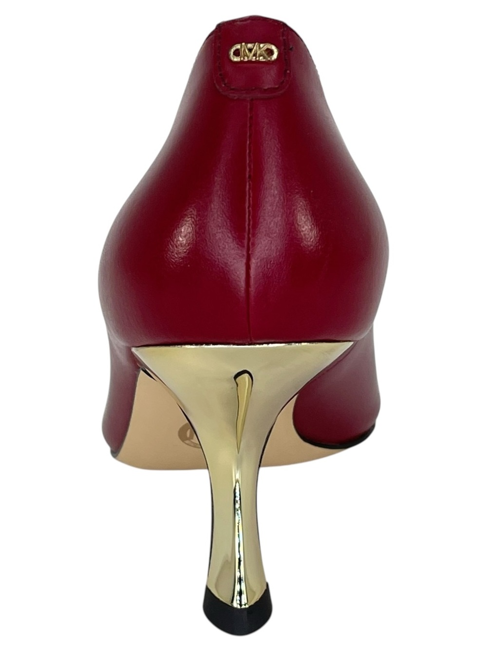 Michael Kors Luna Dark Red Leather Womens Heels Size 8M - Picture 4 of 11